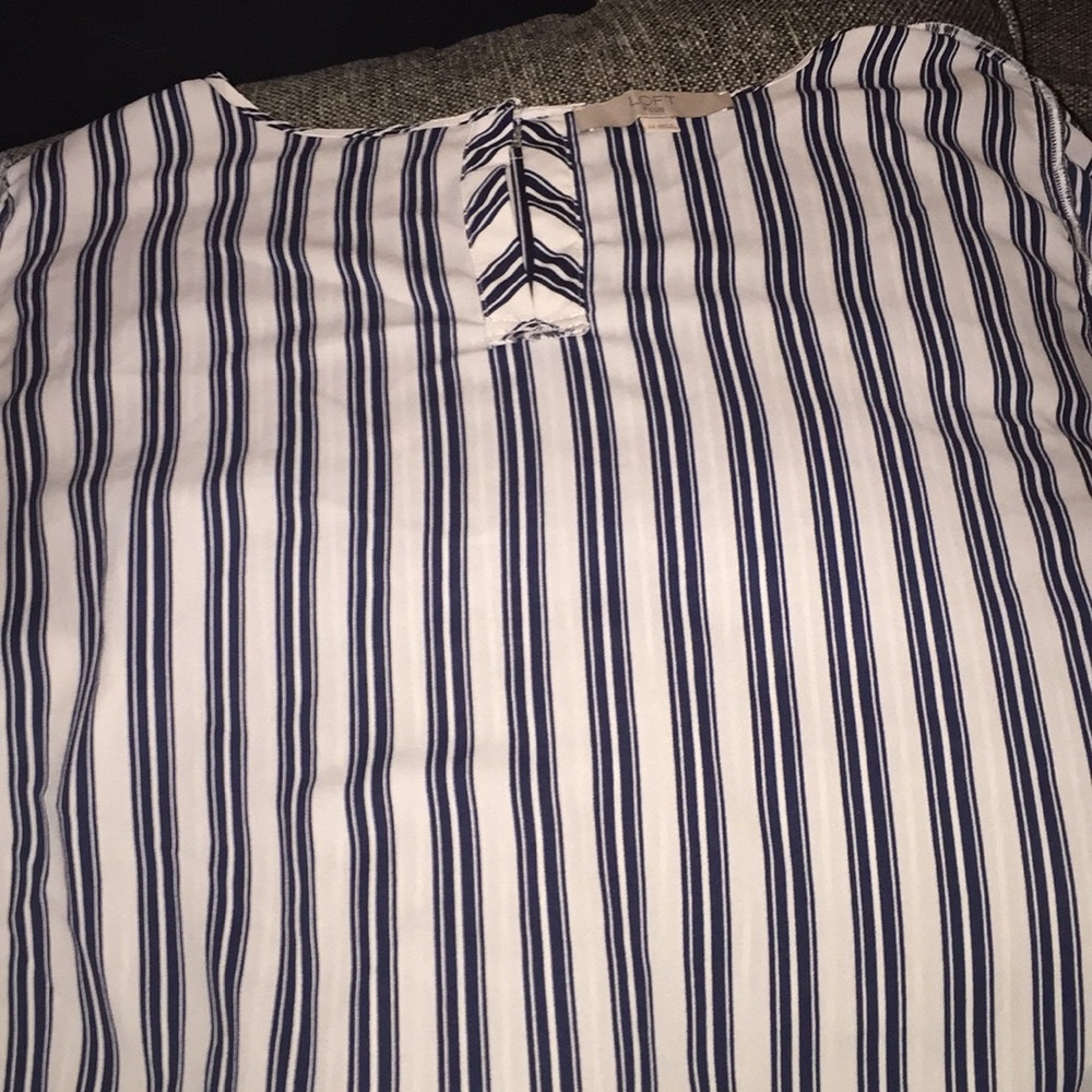 Ann Taylor Loft long striped tunic